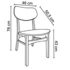 Cadeira Decorativa Sala E Escritório Zion Madeira Nogueira (p