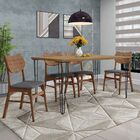 Cadeira Decorativa Sala E Escritório Zion Madeira Nogueira (p