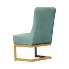 Cadeira Decorativa Valentina Base Dourada Veludo Acqua - Mont