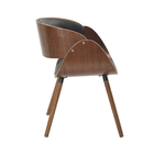 Cadeira Deise Preto Base Em Madeira - D'rossi