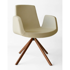 Cadeira Design Forma Jolly Bege Decorativa Para Sala Quarto