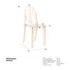 Cadeira Design Jantar Cozinha Victoria Ghost Miss Sophia - Am