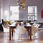 Cadeira Design Saarinen Pelegrin Pel-1866h Giratória Branca E