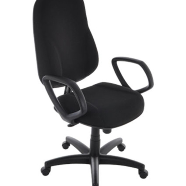 Cadeira Diretor Com Braços Base Fixa Linha Executive Cinza Pr