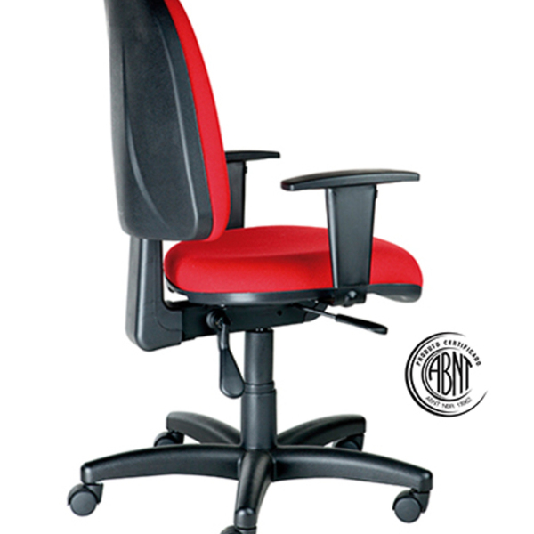 Cadeira Diretor Com Certificação Abnt Linha Confort Vermelho