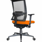 Cadeira Diretor Com Encosto Tela Mesh Linha Net Design Laranja