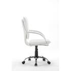 Cadeira Diretor Em Couro Pu Branca Pelegrin Pel-280