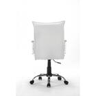 Cadeira Diretor Em Couro Pu Branca Pelegrin Pel-280