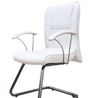 Cadeira Diretor Ergonômica Base Fixa Em S  Linha Vivara Branc