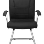 Cadeira Diretor Ergonômica Base Fixa Em S  Linha Vivara Preto