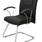 Cadeira Diretor Ergonômica Base Fixa Em S  Linha Vivara Preto