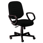 Cadeira Diretor Gomada Com Braços Linha Blenda Preto