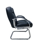 Cadeira Diretor Luxuosa Base Fixa Fixos Linha Firenze Preto P