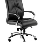 Cadeira Diretor Luxuosa Com Braços Fixos Linha Eiffel Preto