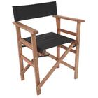 Cadeira Diretor Maquiagem Dobrável Preto Entalharte