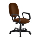 Cadeira Diretor Para Escritório Com Braços Linha Uno Marrom