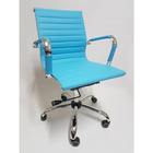 Cadeira Diretor Para Escritório Giratória Azul Em Pu (fibra S