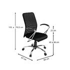 Cadeira Diretor Pleno Giratória Plus Base Cromada