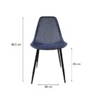 Cadeira Dkr Air Azul Pernas De Ferro