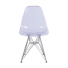 Cadeira Dkr Assento Incolor Base Cromada - Or Design
