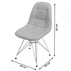 Cadeira Dkr Botonê Branca Com Base Cromada - Or Design