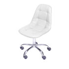 Cadeira Dkr Botonê Branca Com Base De Rodízio - Or Design