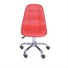 Cadeira Dkr Botonê Vermelha Com Base De Rodízio - Or Design