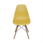 Cadeira Dkr Em Polipropileno Açafrão Base De Madeira - Or Des