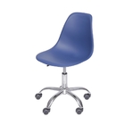 Cadeira Dkr Em Polipropileno Azul Marinho Base De Rodízio - O
