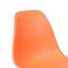 Cadeira Dkr Em Polipropileno Laranja Base De Rodízio - Or Des