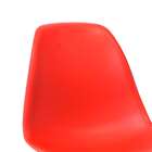 Cadeira Dkr Em Polipropileno Vermelha Base De Madeira - Or De