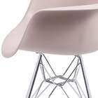 Cadeira Dkr Fendi Com Braço Cromada - Or Design