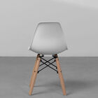 Cadeira Dkr Kids Branca Base De Madeira - Or Design