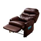 Cadeira Do Papai Reclinável Corino Marrom Barão Império Estof