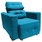 Cadeira Do Papai Reclinável & Retrátil Isabelle Turquesa