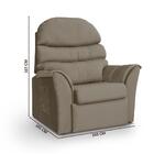 Cadeira Do Papai Reclinável Grande Confortavel Suede Bege