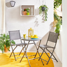 Cadeira Dobrável Aço Emys Cinza Naterial