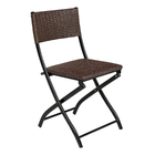 Cadeira Dobravel Bar, Lanchonete Castanho - Kit 3 Pc