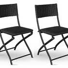 Cadeira Dobravel Bar, Lanchonete Preto - Kit 2 Pc