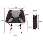 Cadeira Dobrável Camping Pelegrin Pel-0577 Preta E Vermelha P