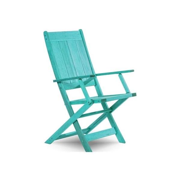 Cadeira Dobrável Com Braços Acqualung Stain Azul - Mão & Form