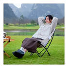 Cadeira Dobrável De Camping Pesca Premium Com Bolso