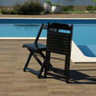 Cadeira Dobrável De Madeira Bar Preto - Móveis Britz