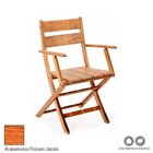 Cadeira Dobrável De Madeira Maciça Com Braços Verona Ipanema