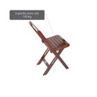 Cadeira Dobrável Em Madeira Maciça