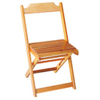 Cadeira Dobrável Em Madeira Maciça - Natural