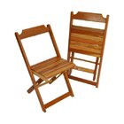 Cadeira Dobrável Em Madeira Maciça Sem Braços  Mel