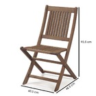 Cadeira Dobrável Em Madeira Maciça Sem Braços Primavera