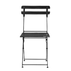 Cadeira Dobrável Ferro E Madeira Envernizada Black