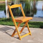 Cadeira Dobrável Retrátil De Madeira - Mel